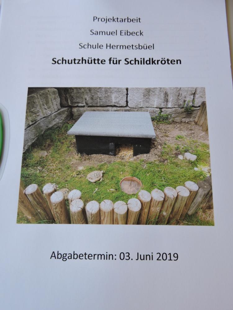 Schutzhütte für Schildkröten von Samuel Eibeck