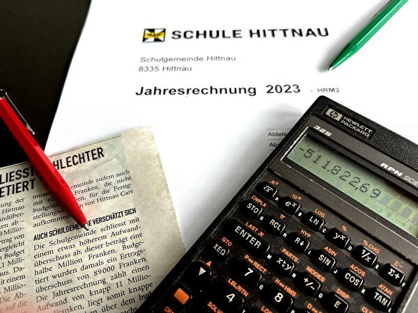 Jahresrechnung 2023 mit Aufwandüberschuss