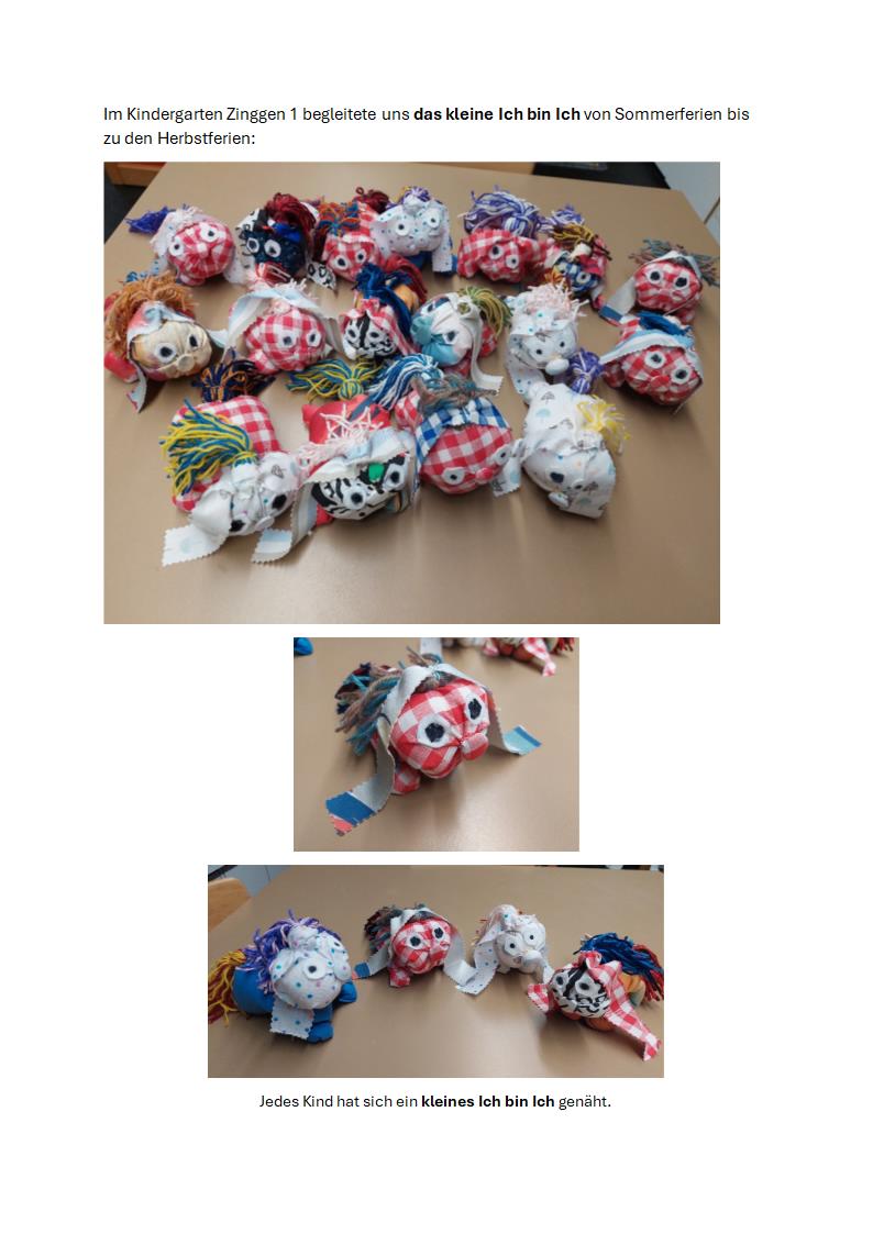 Projekt im Kindergarten ZINGGEN 1
