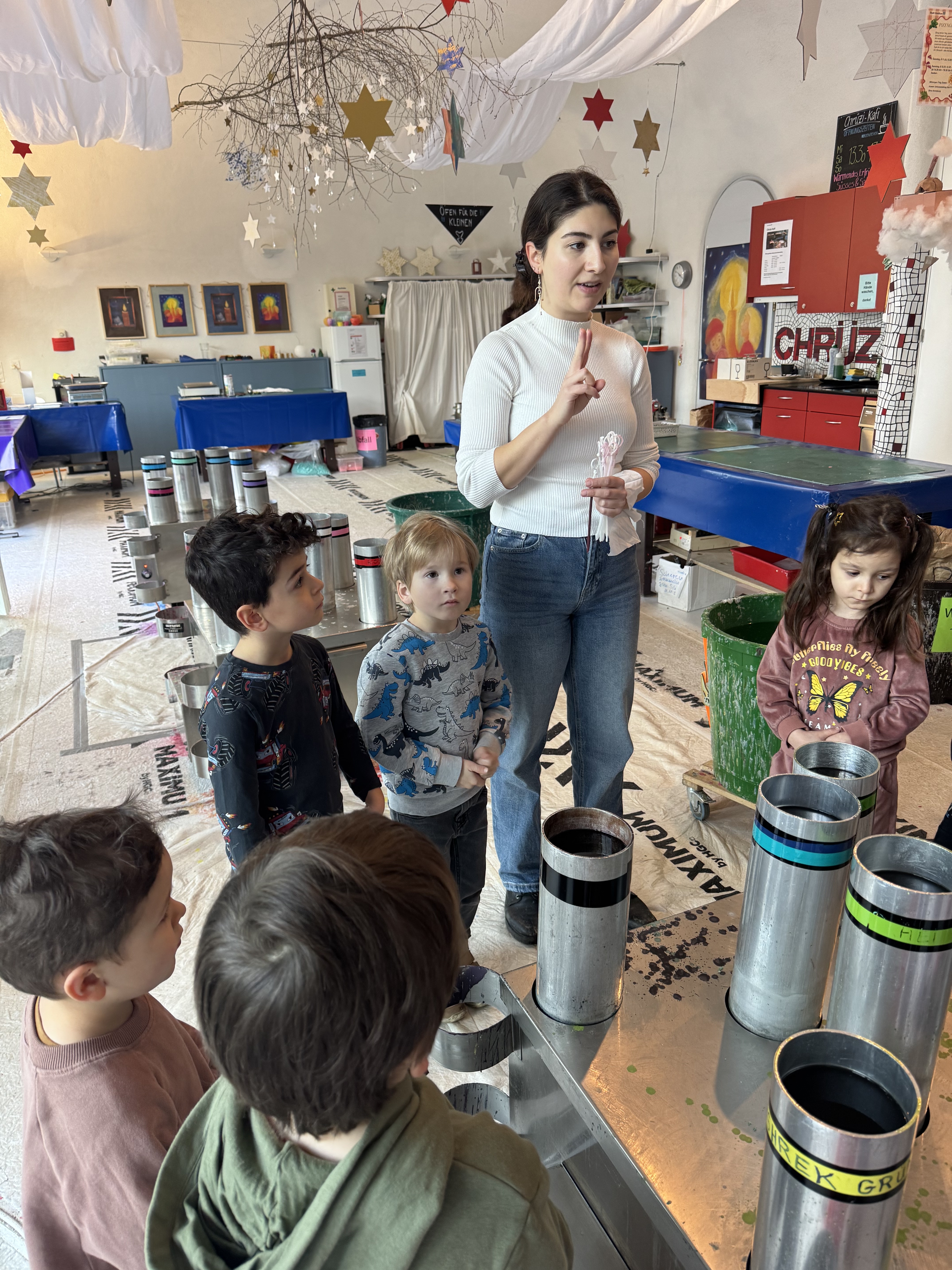 Kerzenziehen - Kindergarten Staffelacker 1