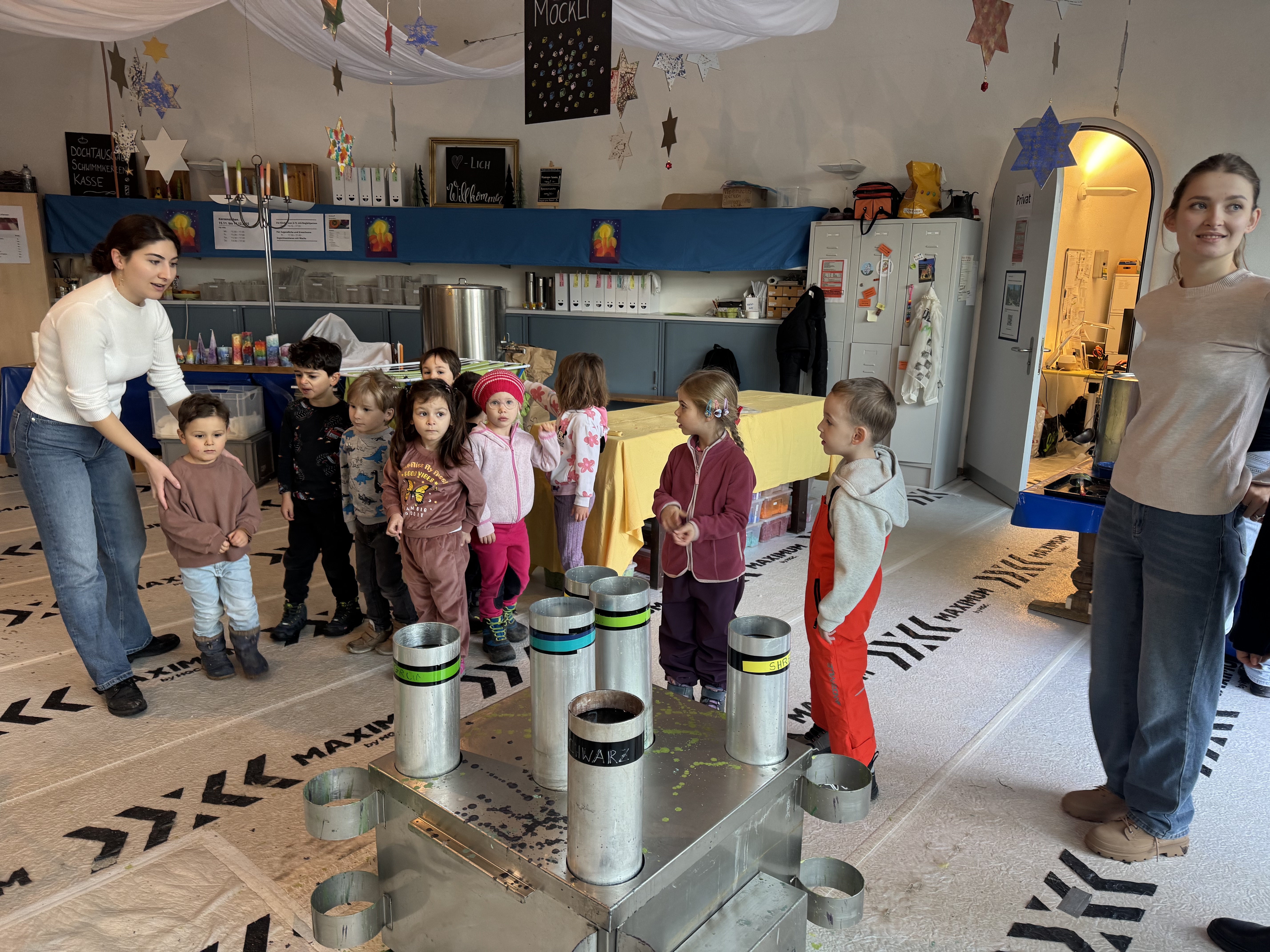 Kerzenziehen - Kindergarten Staffelacker 1