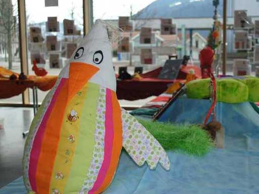 Öffentliches Textiles Werken
