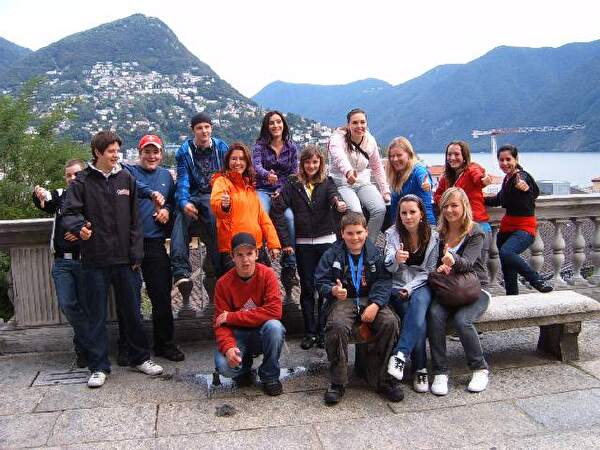 Klassenfoto in Lugano