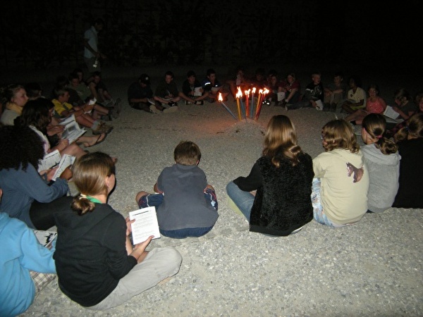 Abendstimmung im Klassenlager