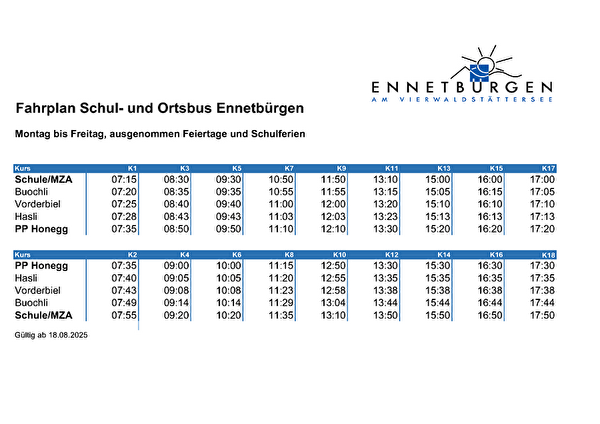 Fahrplan