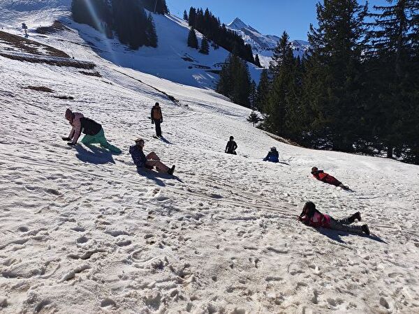 Es wird gerutscht