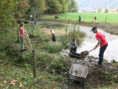 Schüler am Mattweiher