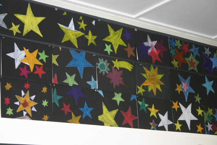 Sternenbilder im Schulzimmer