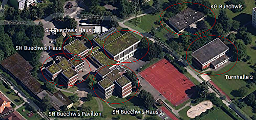 Luftbild Schulanlage Buechwis