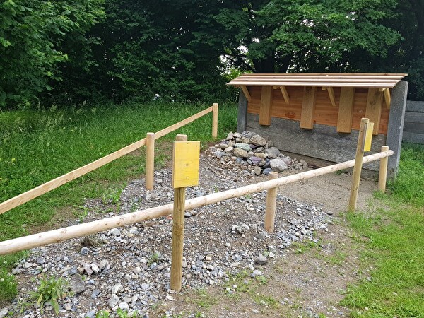 Wildbienenbiotop beim Schulhaus Bommern