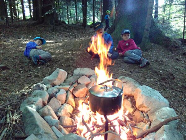 Kochen auf dem Feuer