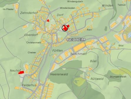 Bild Lage Schulhaus Dorf I