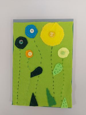 Blumenwiese-Papierblock