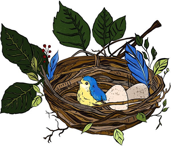 Logo der Spielgruppe Vogunäschtli