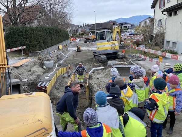 Besichtigung Tiefenbaustelle