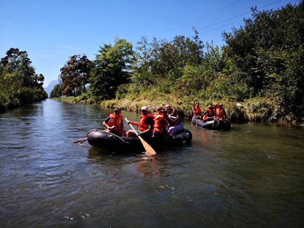 Böötle auf dem Binnenkanal