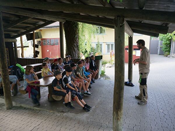 Die Geschichte des Walter Zoo stiess bei den Kindern auf offene Ohren.