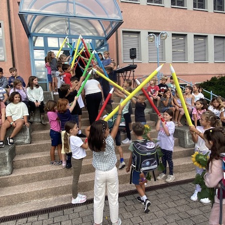 Erster Schultag im Schlatt