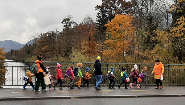 Der Pedibus unterwegs in Malters