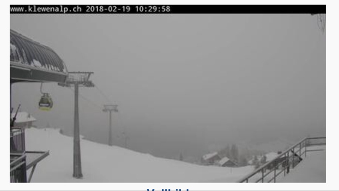 mit der Gondelbal zur Stockhütte - dort herrscht dichter Nebel!