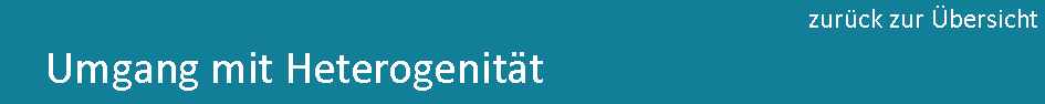 Umgang mit Heterogenität