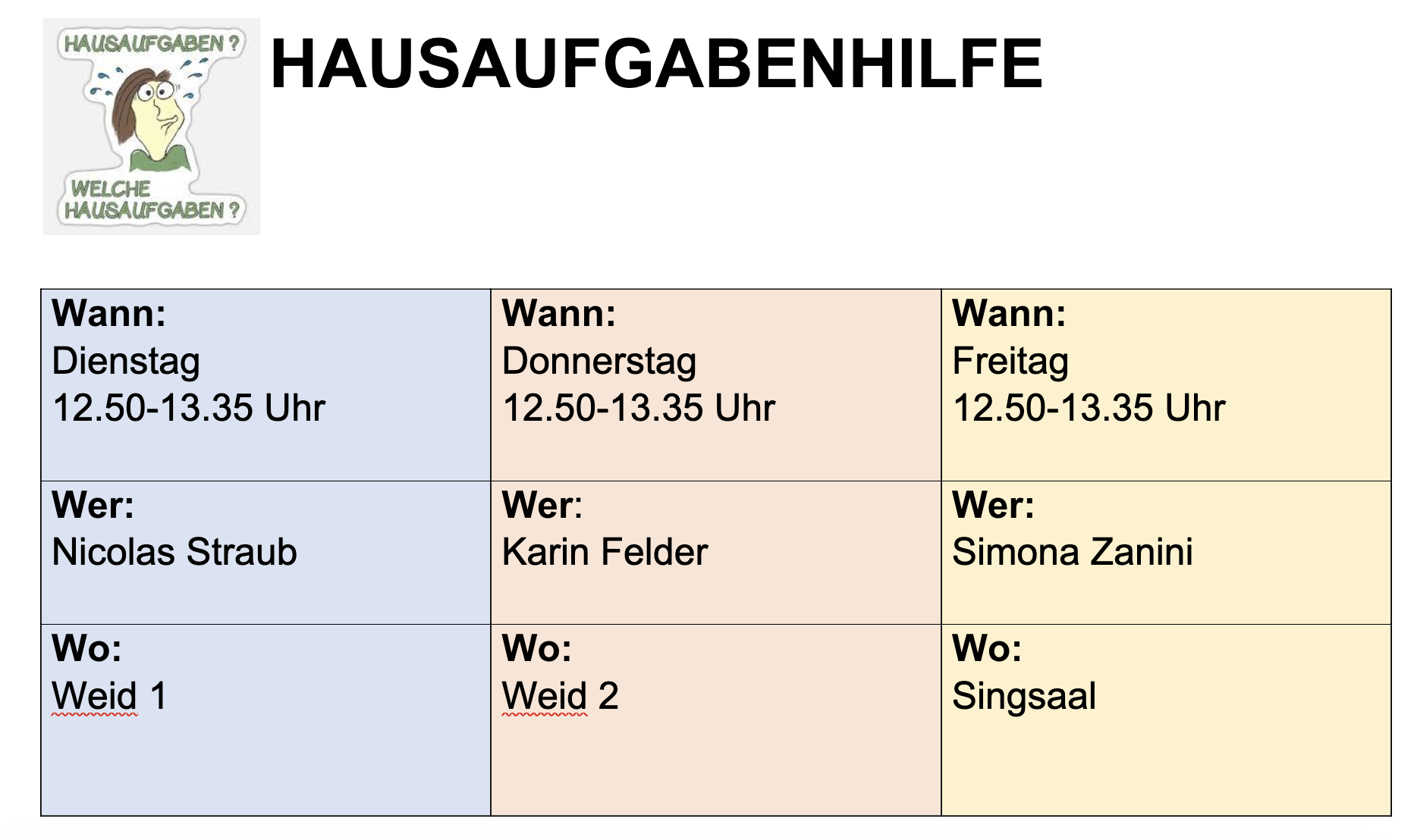 Hausaufgabenhilfe