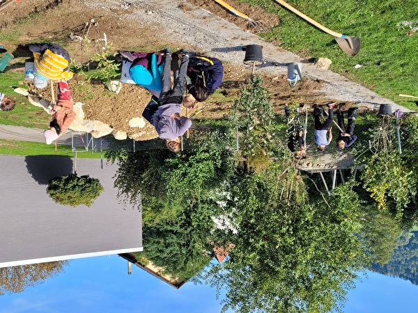 an der Arbeit für eine gute Sache