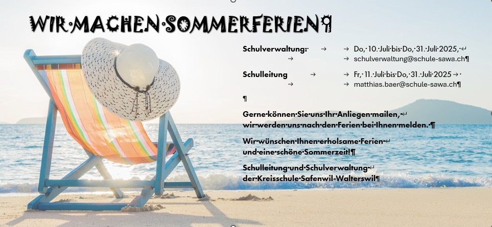 Sommerferien