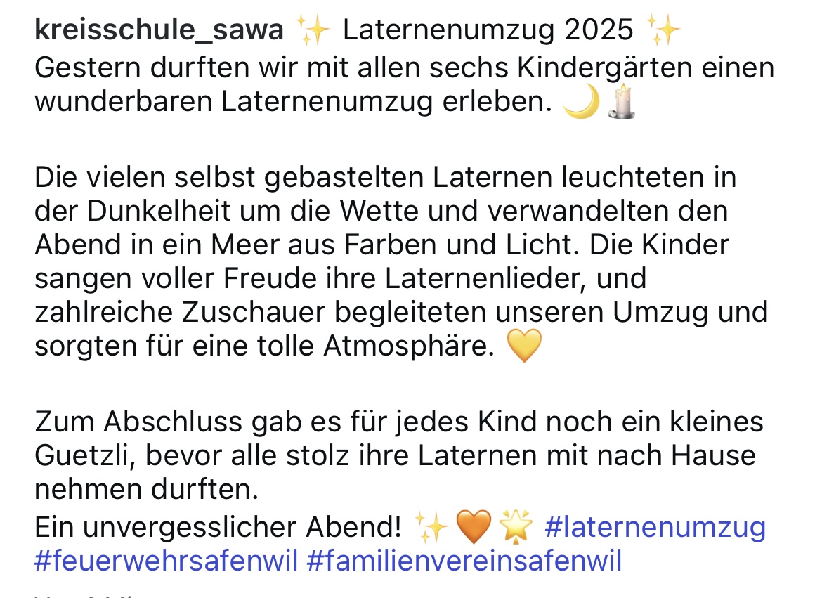 Laternenumzug