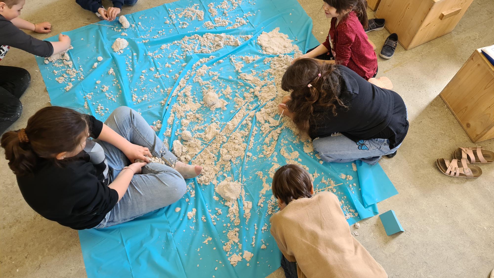 Sandbilder entstehen