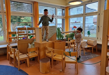 Foto spielzeugfreier Kindergarten
