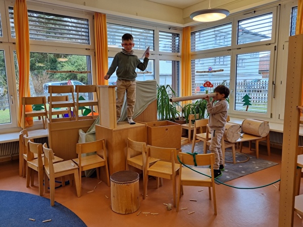 Foto spielzeugfreier Kindergarten