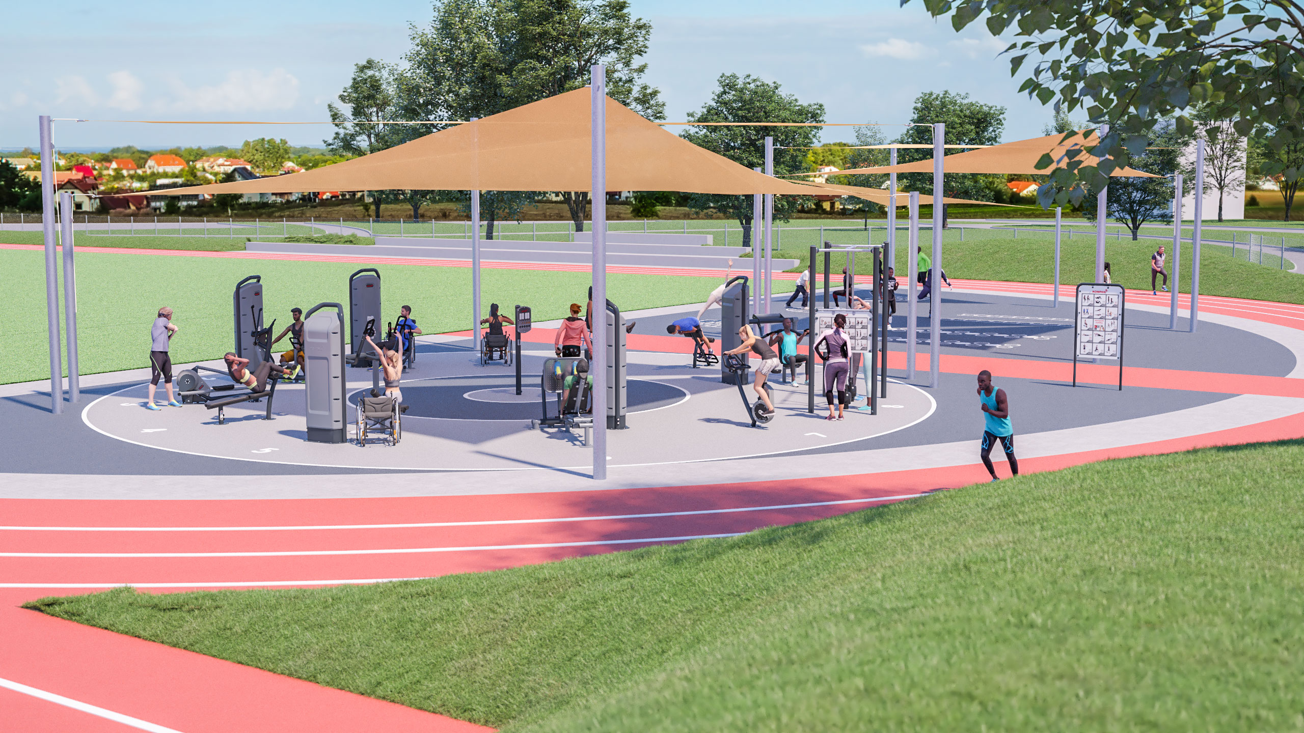 Visualisierung Sportplatz Buechholz Detailansicht