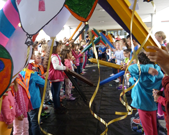 Die Kinder stehen bereit