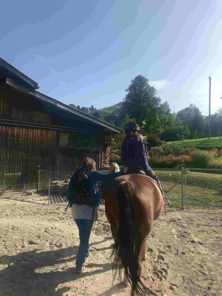 Wir durften reiten. 