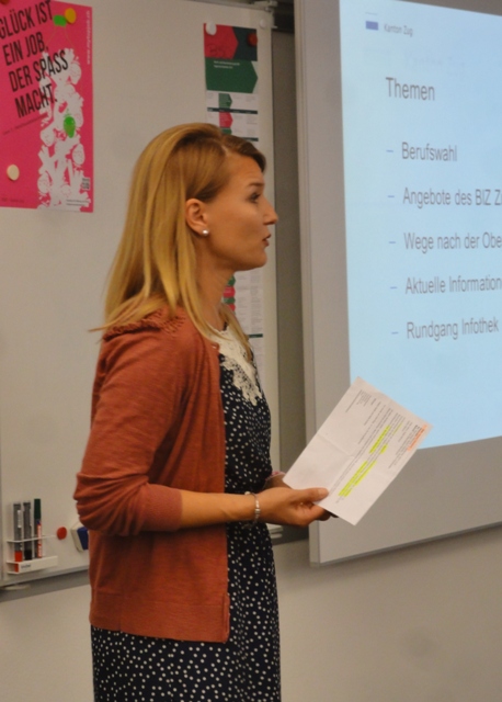 kompetente Leitung:
Berufsberaterin Frau Tamburini