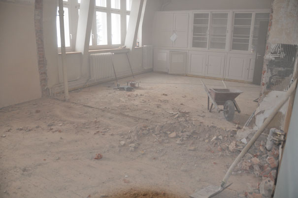 Hier entsteht das neue Musikzimmer.