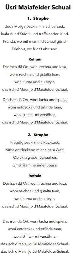 Schulhauslied