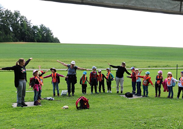 Kindergartenreise Flugplatz