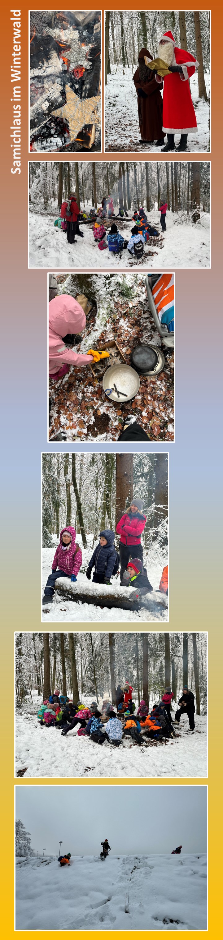 Samichlaus im Winterwald