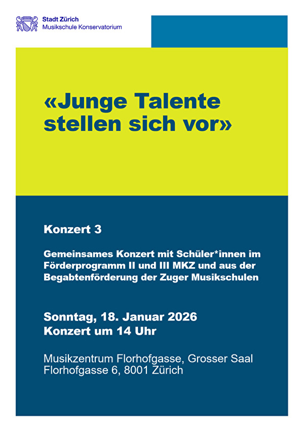 Junge Talente stellen sich vor 18.01.2026