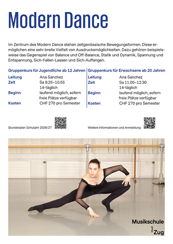 Flyer Modern Dance