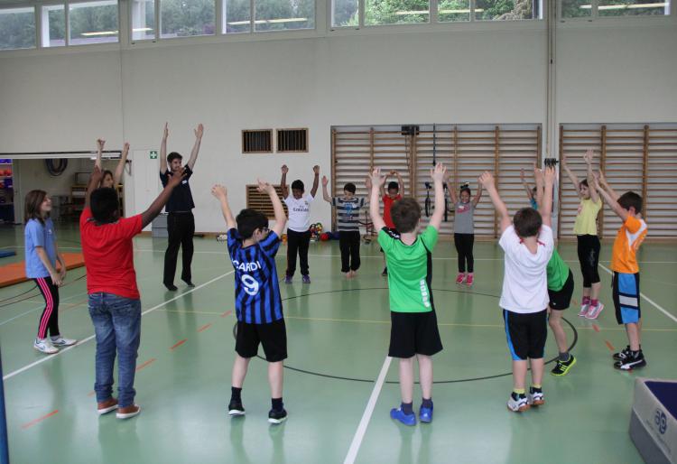 Das Aufwärmen gehört natürlich dazu.