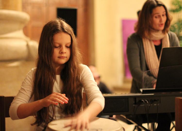The drummer girl...