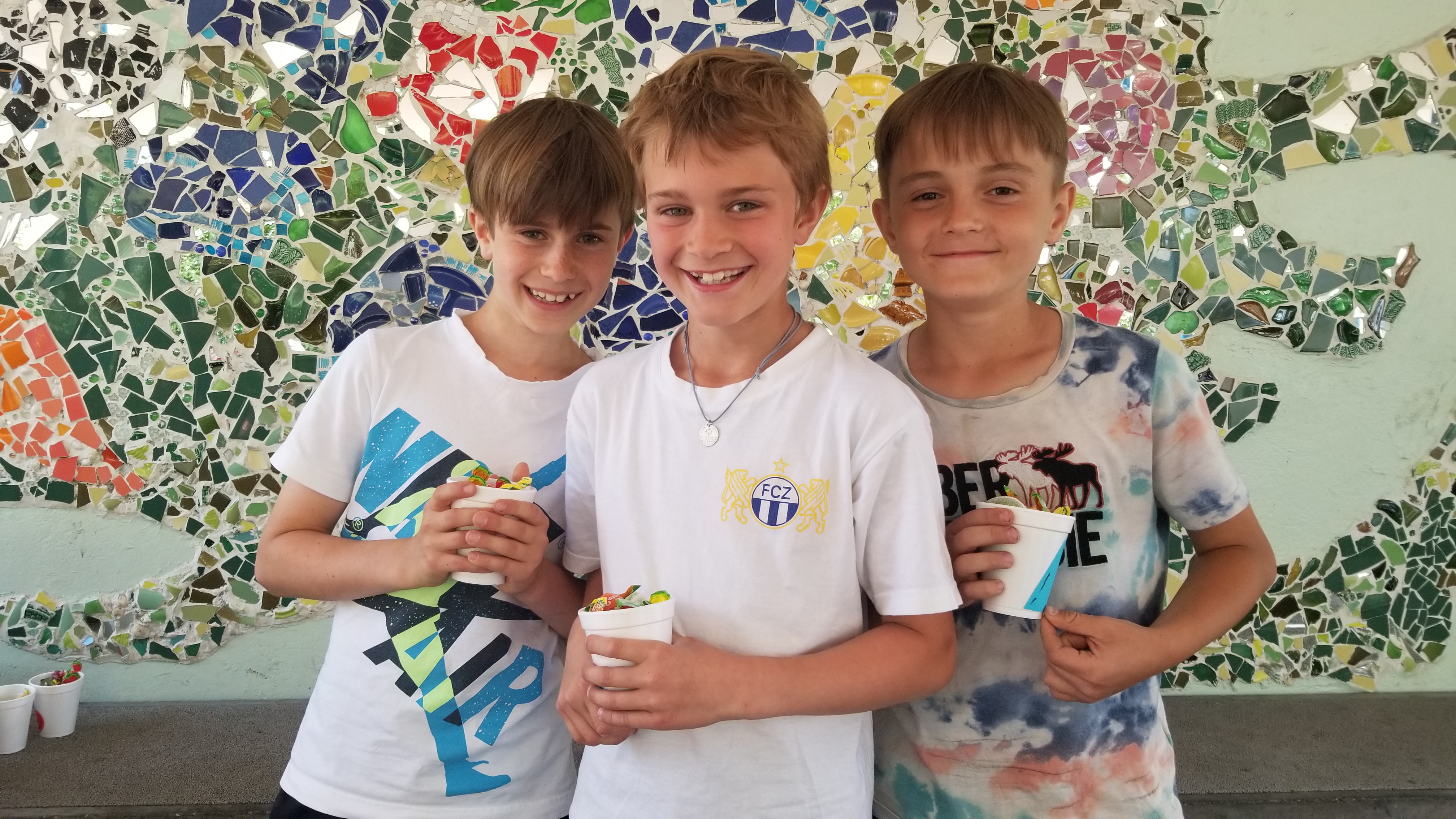 Jungs, 3. Klasse, mit der höchsten Punktzahl nach dem Sporttag