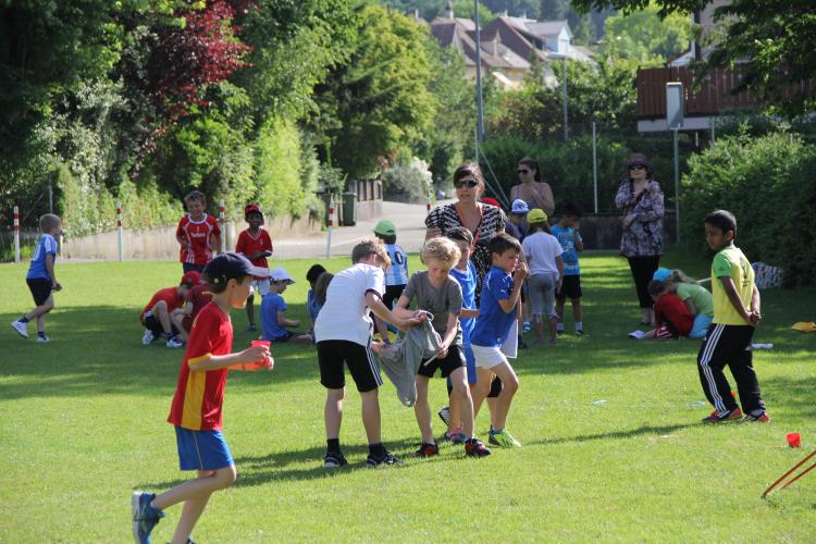 Der Sporttag ist im Gang...