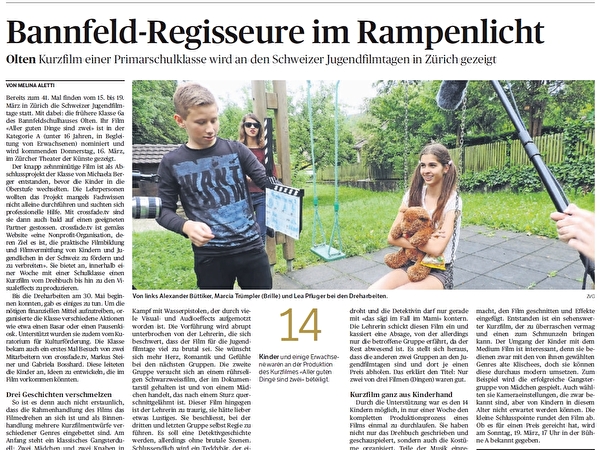 Zeitungsartikel Bannfeld-Regisseure im Rampenlicht
