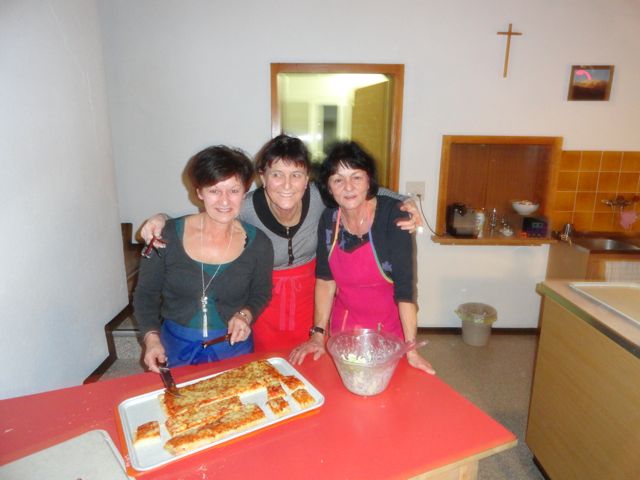 Unser Super Küchenteam: Dorli Heiniger, Uschi Kammermann und Monika Pfäffli.