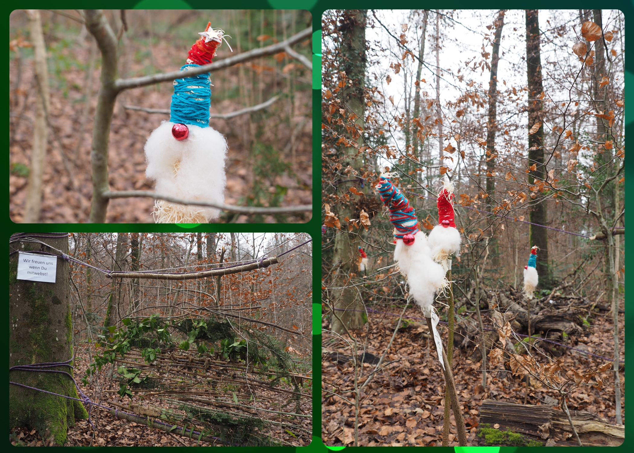 Weben im Wald