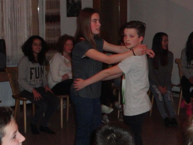 Der erste Tanz im Skilager 2014.